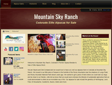 Tablet Screenshot of coloradoalpacafarm.com